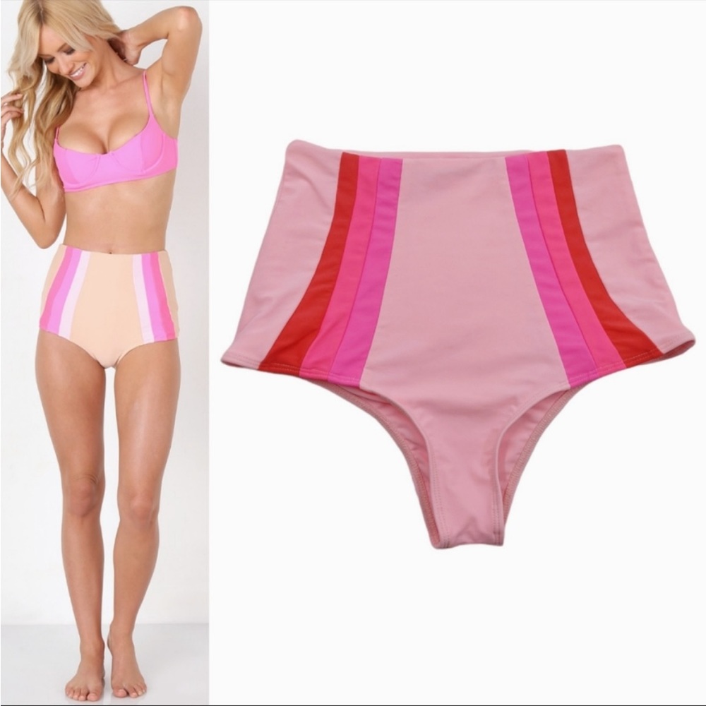 NWT lollipop swim high waist bikini bottoms